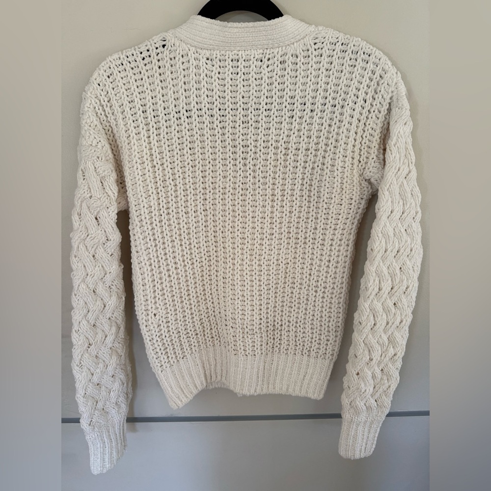 KENDAL + KYLIE Ivory/White Chunky Cardigan Sweater XS - Picture 5 of 5